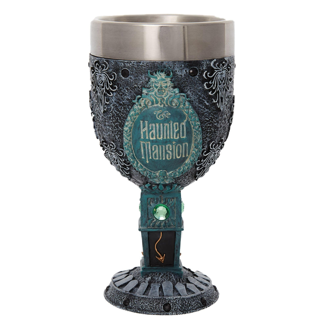 ENESCO Disney Showcase The Haunted Mansion Deko Kelch, Steinharz Edelstahl, Mehrfarbig, 7.09 Inch