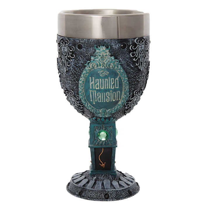 ENESCO Disney Showcase The Haunted Mansion Deko Kelch, Steinharz Edelstahl, Mehrfarbig, 7.09 Inch