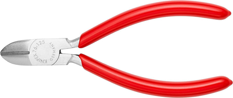 Knipex Seitenschneider für Elektromechaniker verchromt, mit Kunststoff überzogen 125 mm 70 11 110,Ro