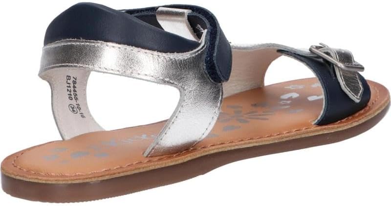 Kickers Mädchen Diazz Sandale 28 EU Marinesilber, 28 EU Marinesilber