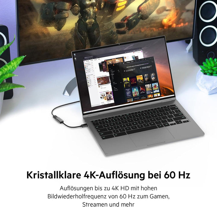 Belkin HDMI/DisplayPort-Adapter, DP 1.2 auf HDMI 2.0-Konverter für 4K-Monitor, 60 Hz, mit HDR 10, ko