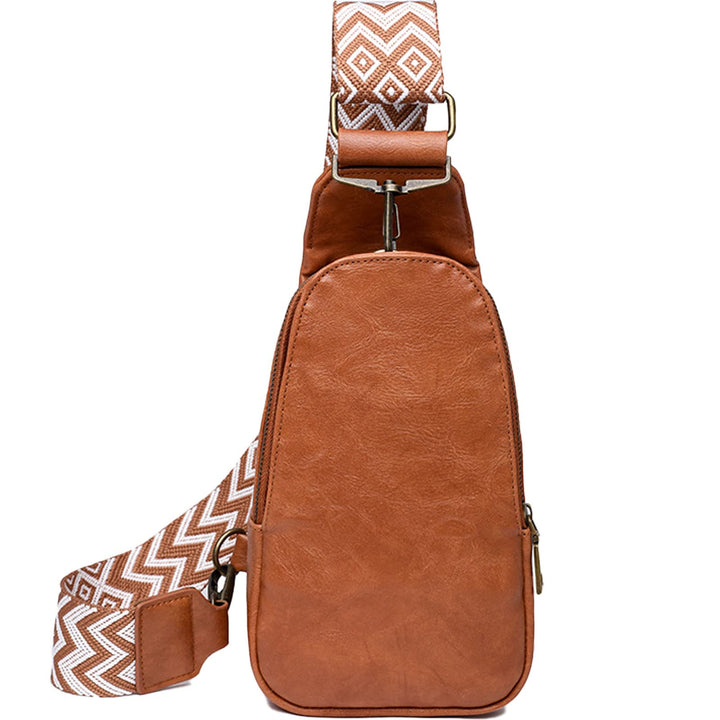 EINYNIUER Brusttasche Damen Sling Bag, PU Leder Crossbody Bag Klein Umhängetasche Frauen Schultertas