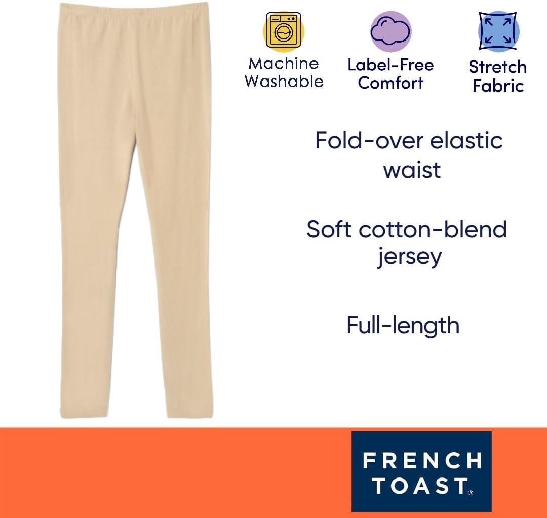 French Toast Mädchen Basic Solid Leggings, 4-5 Navy