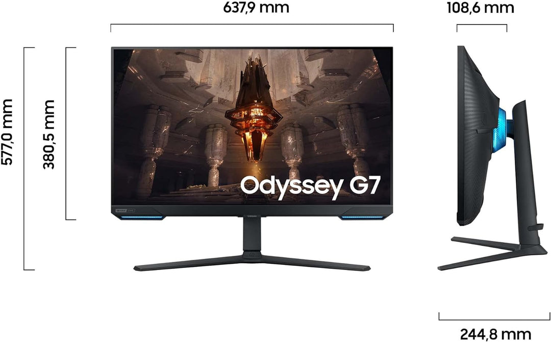 Samsung Odyssey G70B Gaming Monitor LS28BG700EP, 28 Zoll, IPS-Panel, UHD-Auflösung, FreeSync Premium