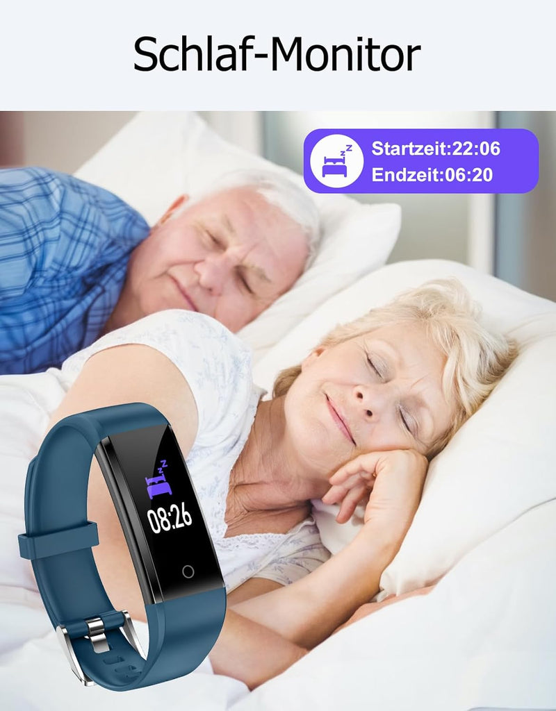 GRV Schrittzähler Uhr Ohne Bluetooth/App/Handy für Damen und Heren,Kinder Fitness Tracker Fitnessuhr