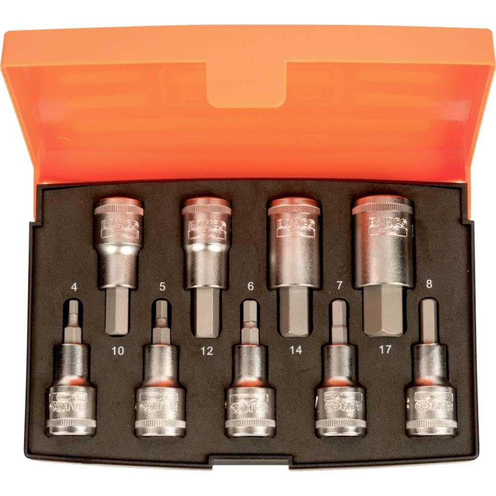Bahco Vasos BHS9HEX Naranja 4mm 5mm 6mm 7mm 8mm 10mm 12mm 14mm 17mm