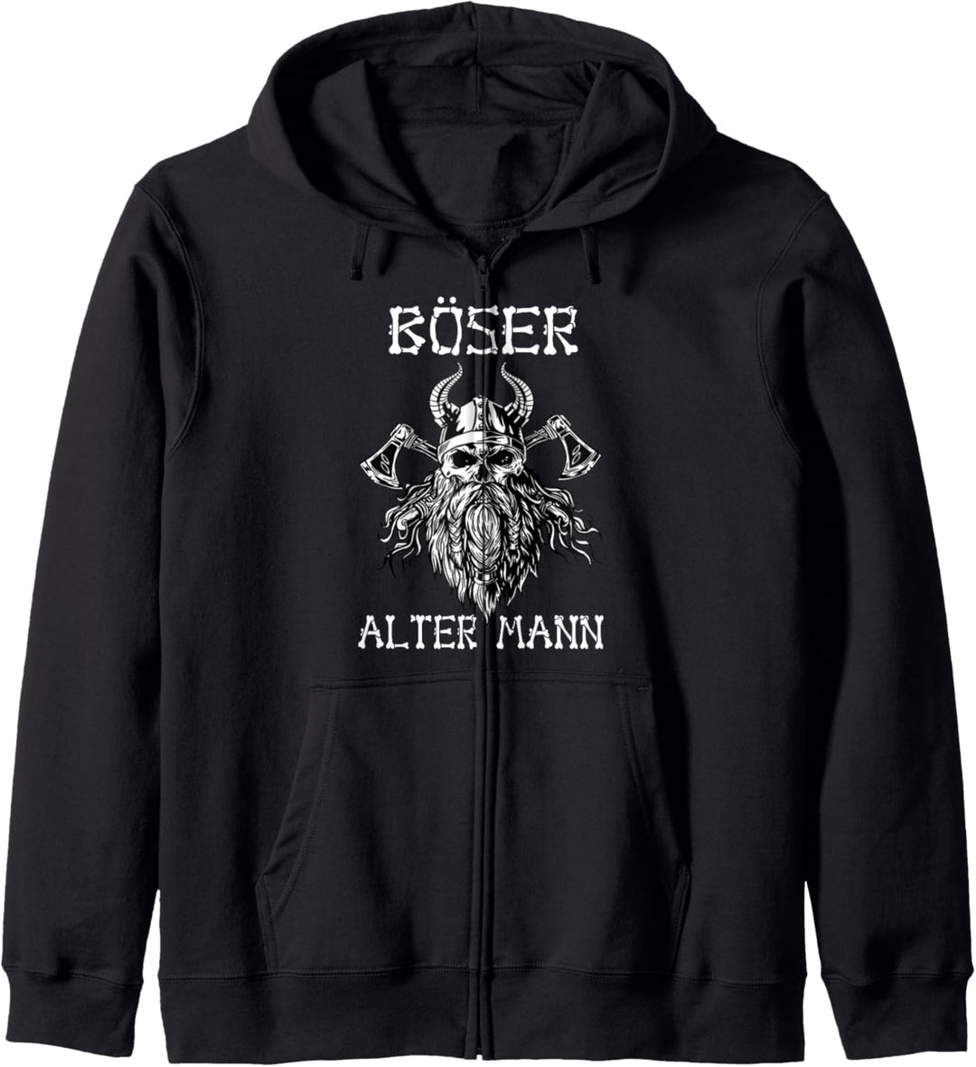 Böser Alter Mann - Geschenkidee Männer Herren Wikinger Kapuzenjacke