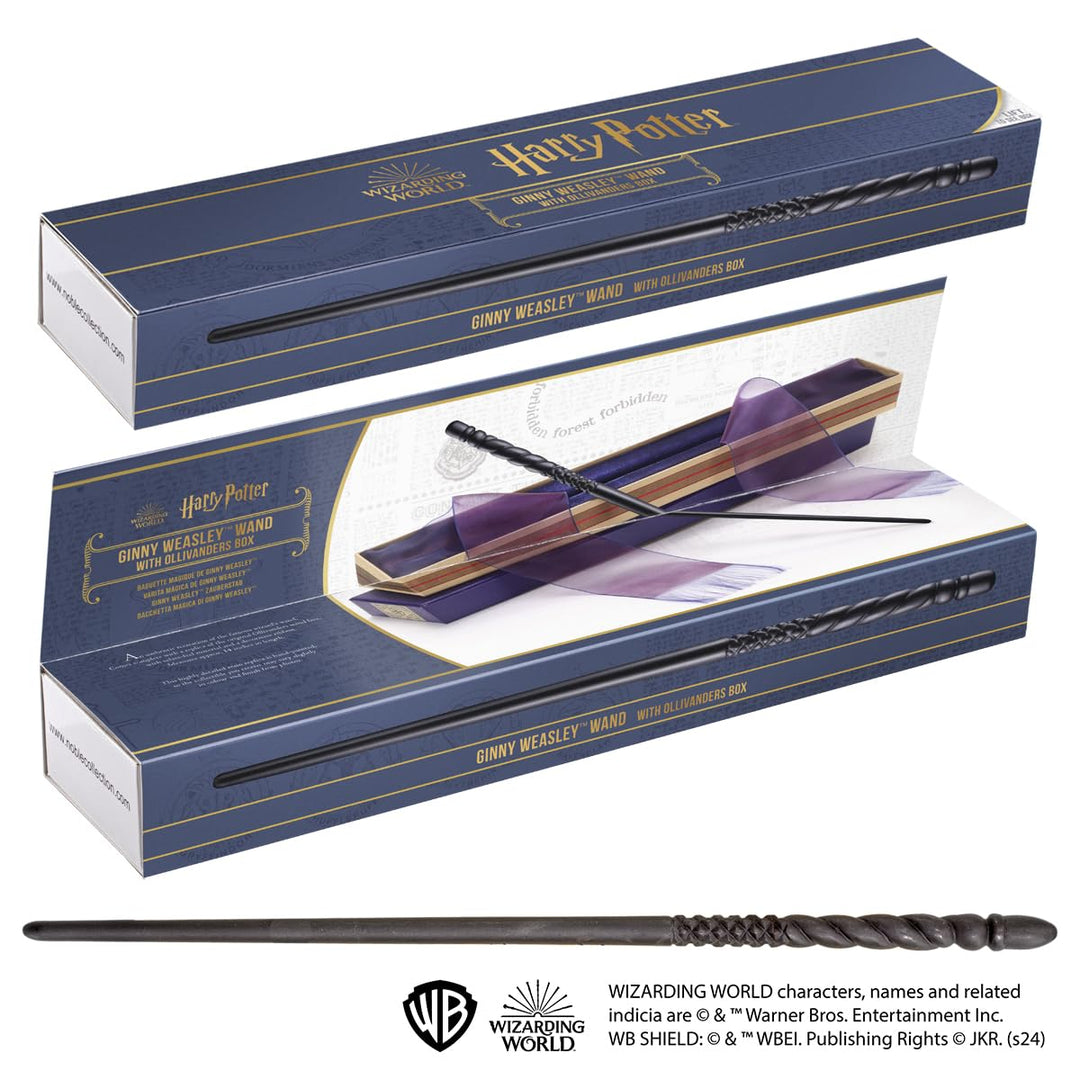 The Noble Collection Harry Potter réplique Baguette in Ollivanders Box - Ginny Weasley 36 cm
