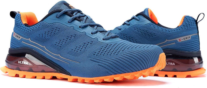 Kricely Traillaufschuhe Herren Leicht Atmungsaktiv Wanderstiefel rutschfest Laufschuhe Outdoor Fitne