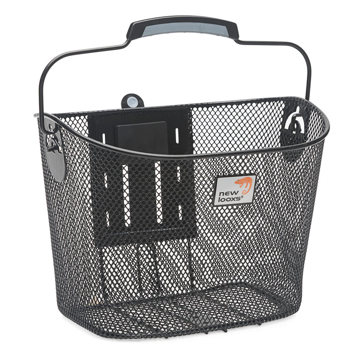 New Look Toscane Smart Lock Fahrradkorb, Black, 34 x 25 x 25 cm