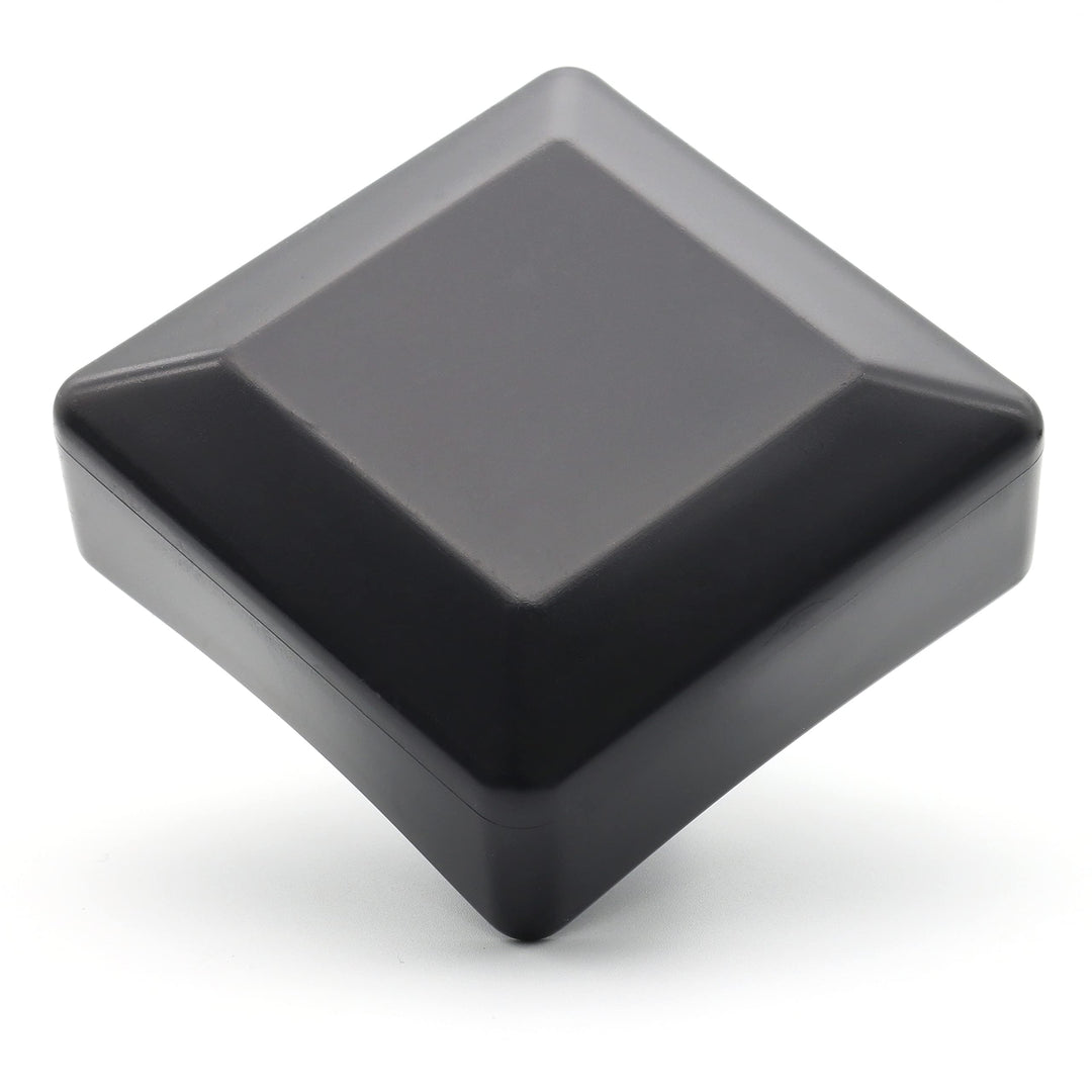 Enkotrade 10 Stück Zaunkappen Schwarz für Aussenmass 100x100mm, Rohrkappen aus hochwertigem Kunststo