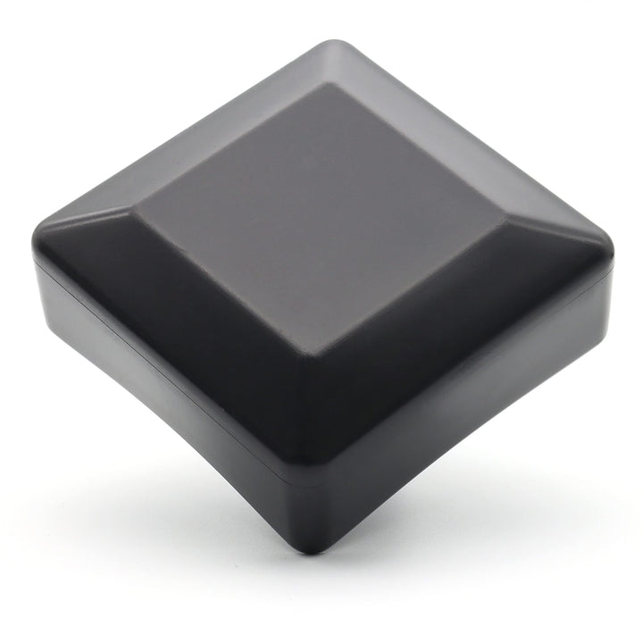 Enkotrade 10 Stück Zaunkappen Schwarz für Aussenmass 100x100mm, Rohrkappen aus hochwertigem Kunststo