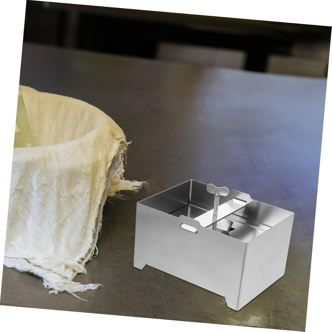 Angoily Edelstahl Tofu Pressform Gross Wiederverwendbare Tofu Presse mit Glatter Oberfläche Praktisc