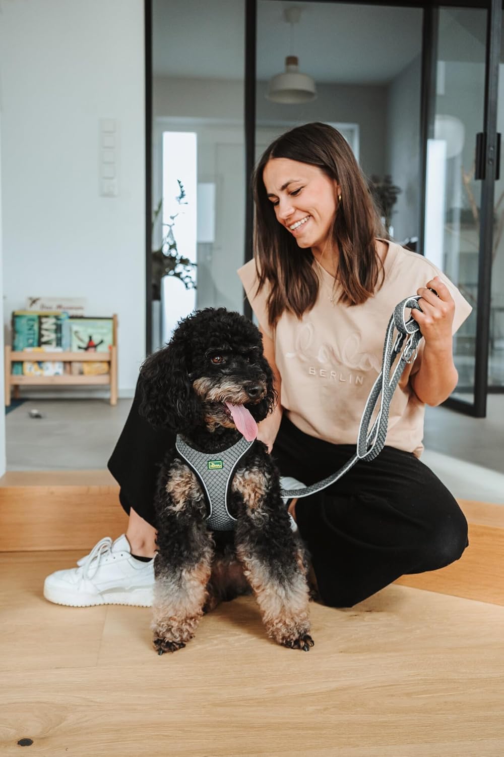 HUNTER HILO COMFORT Geschirr für kleine Hunde mit Netzmaterial und reflektierenden Elementen, anthra