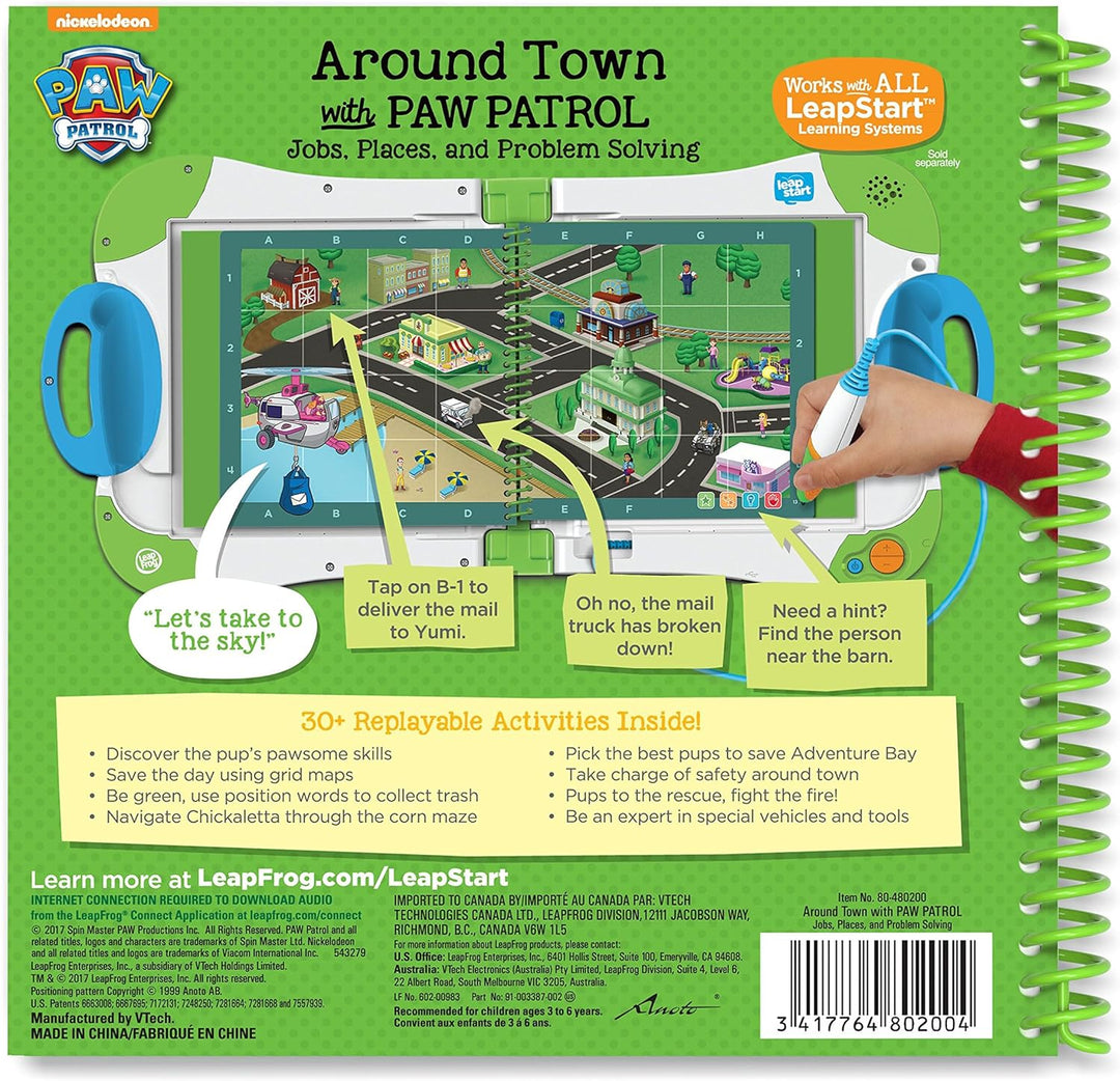 Leapfrog LeapStart Paw Patrol Activity Book Blau/Lila Level 2 3D, Blau/Lila Level 2 3D