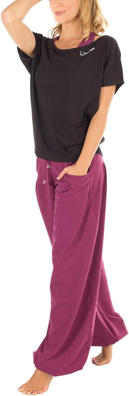WINSHAPE Damen Trainingshose Dance Fitness Freizeit Sport S Extra Lang Berry-love, S Extra Lang Berr