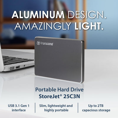 Transcend 2TB USB 3.1 Gen 1 SJ25C3N StoreJet 25C3N externe Festplatte TS2TSJ25C3N, 2TB