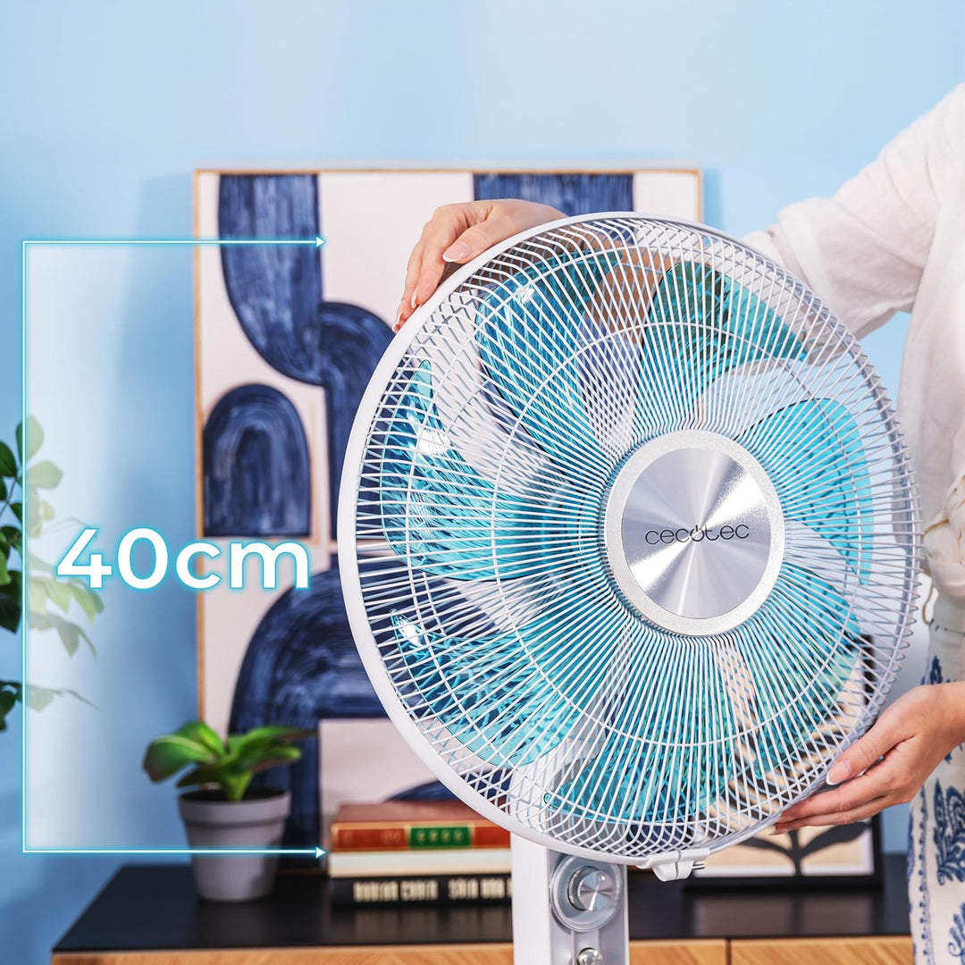Cecotec Standventilator EnergySilence 610 Max Flow 70 W, 16 Zoll Durchmesser, 4 Geschwindigkeiten, 2