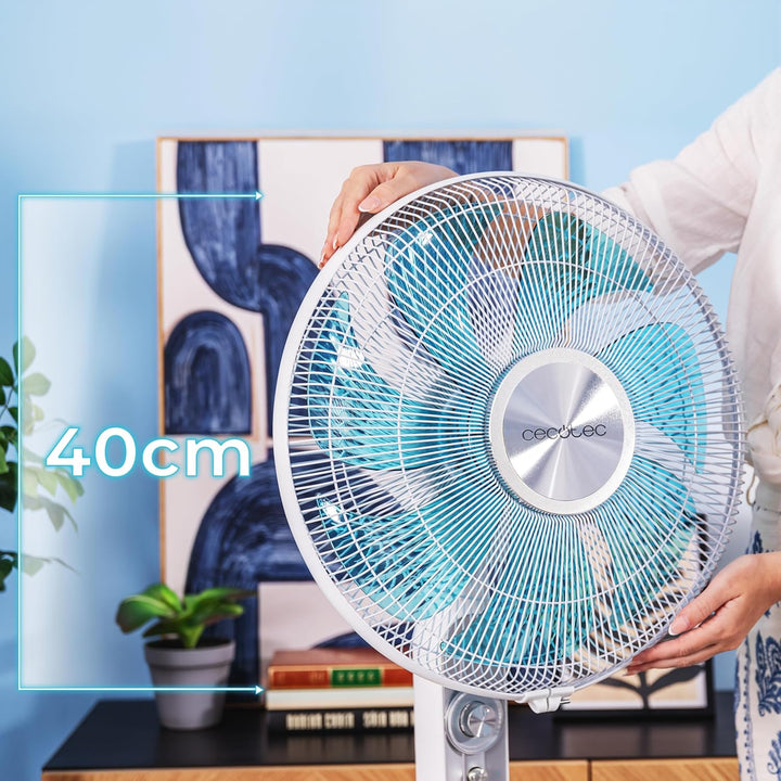 Cecotec Standventilator EnergySilence 610 Max Flow 70 W, 16 Zoll Durchmesser, 4 Geschwindigkeiten, 2