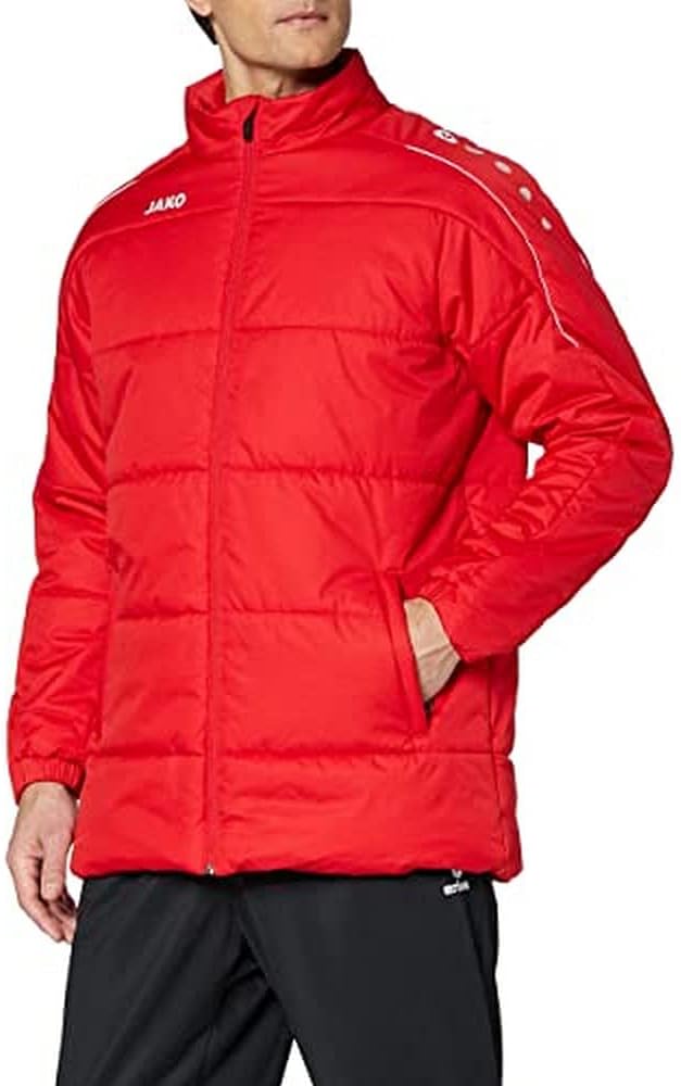 JAKO Kinder Coachjacke Classico, marine, 152, 7150 L Rot, L Rot
