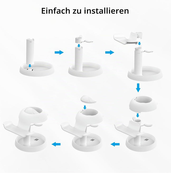 AMVR VR Stand Kompatibel mit Meta Quest 3s/Quest 3/Quest 2/Vision Pro/Pico 4 - Universal VR Headset