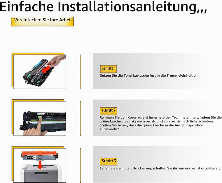 CMYBabee DR-241CL DR 241CL Kompatibel für Brother DR-241CL für MFC-9332CDW Trommeleinheit Brother DC