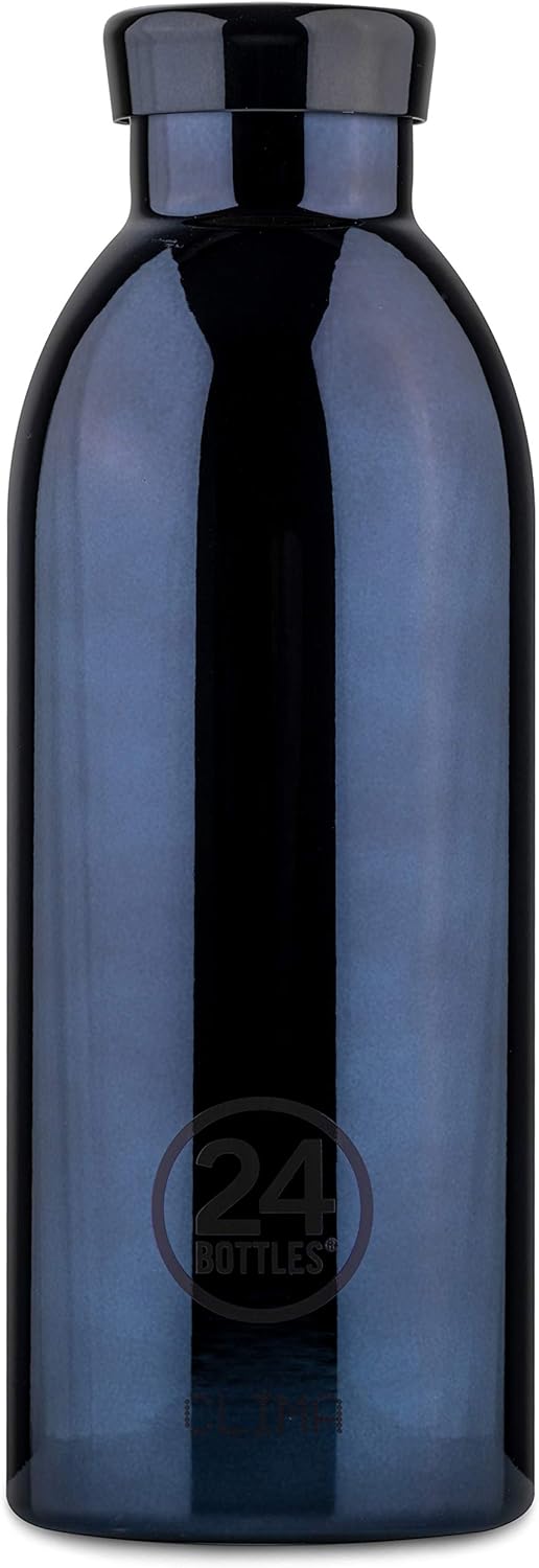 24 Bottles Clima, Trinkflasche aus Edelstahl, Schwarz, 500 ml 500 ml Black Radiance, 500 ml Black Ra