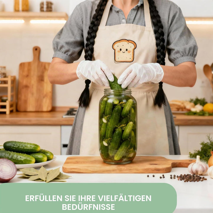 GäRbehäLter 2.8L, FermentiergläSer Kimchi BehäLter Fermentationsglas, Fermentierglas Mit Gewicht 1 A
