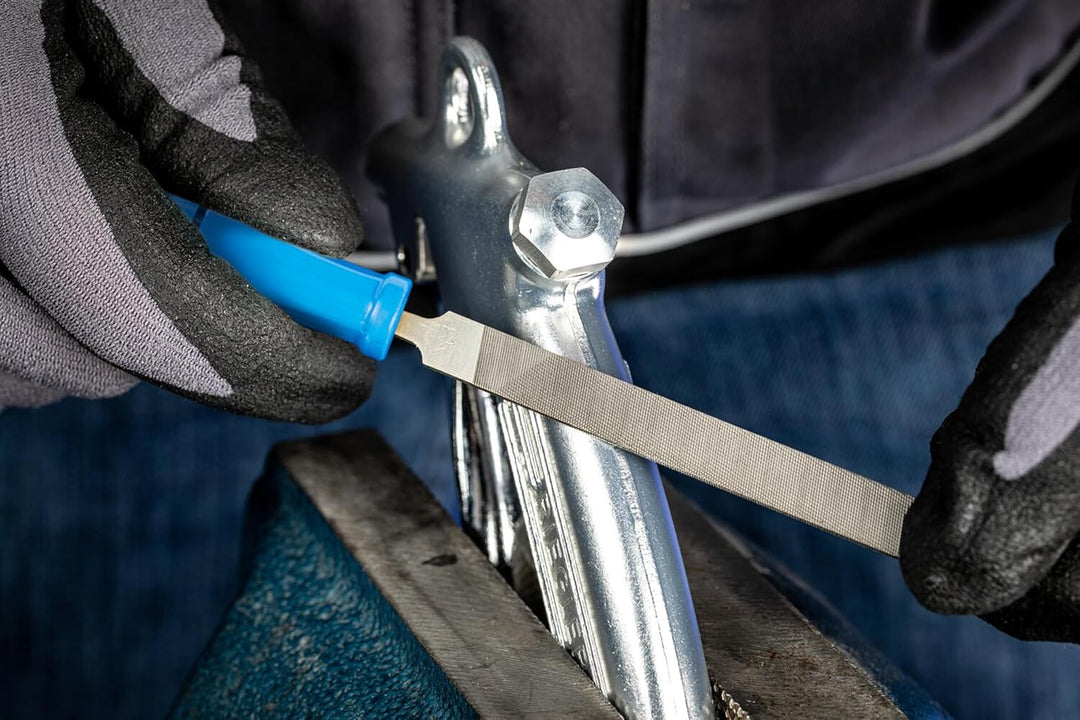 PFERD Schlüsselfeilen-Set 265 A in Kunststofftasche, 6 Feilen, 100mm, 1 Schnellspannheft, 11702100 –