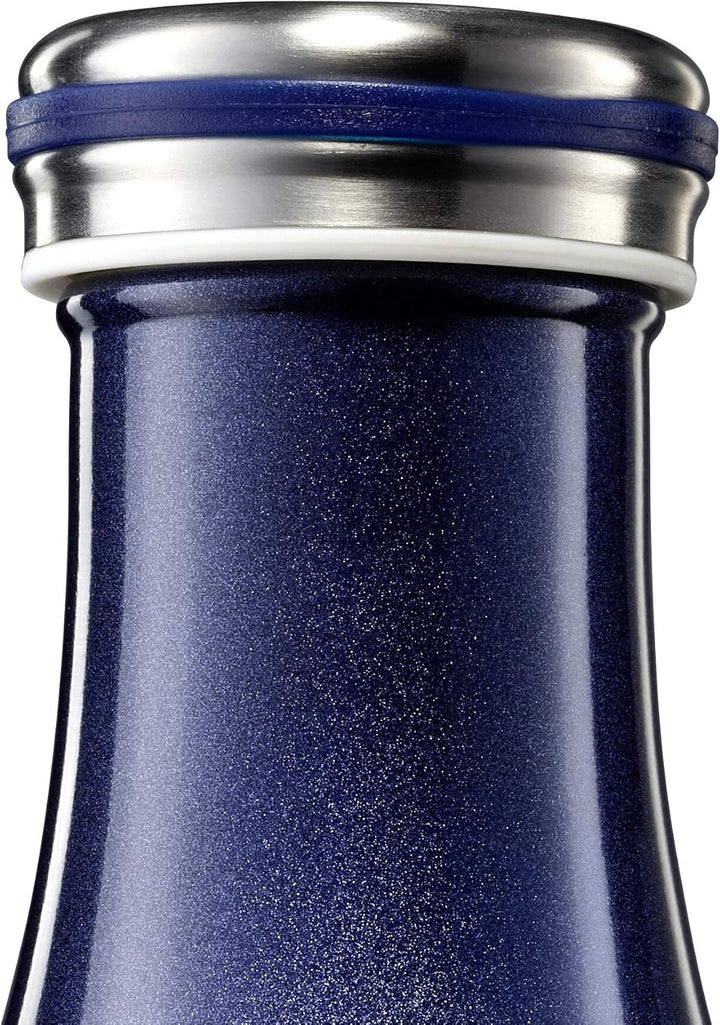 Lurch 240852 Isolierflasche/Thermoflasche für heisse und kalte Getränke aus doppelwandigem Edelstahl