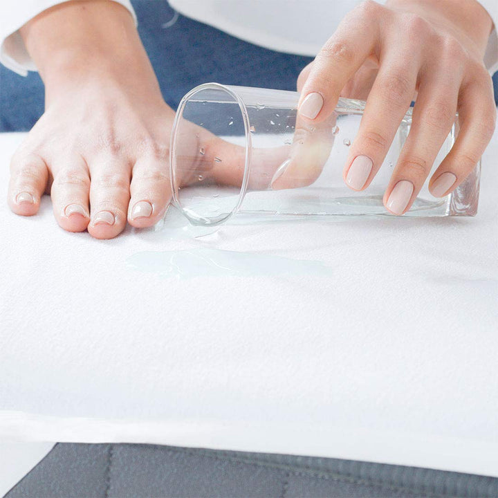 Sei Design wasserdichter Molton-Matratzen-Schoner 100% Baumwolle | wasserundurchlässige Matratzen-Au