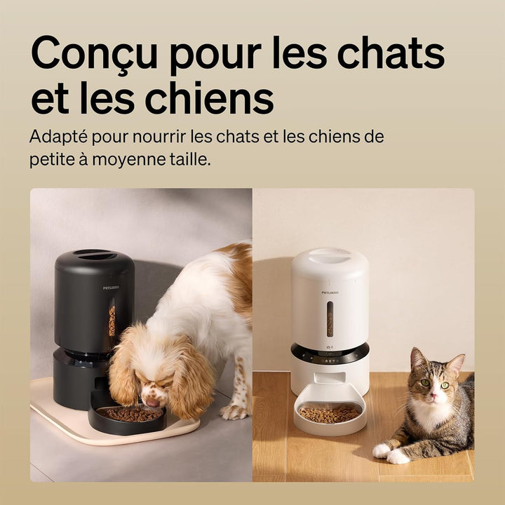 PETLIBRO 5L Futterautomat Katze mit 1080P Video - 5G WiFi Futterspender Hund mit APP & Nachtsicht, S