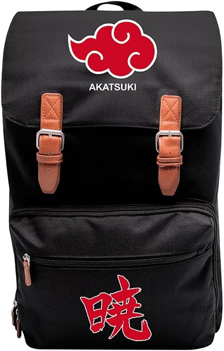 ABYstyle Naruto Shippuden Akatsuki Rucksack, XXL, 33 x 50 x 17 cm, Schwarz