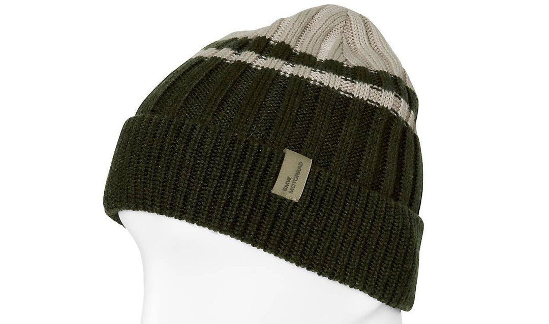 BMW Beanie Unisex Mütze Strickmütze Grün + Einkaufschip