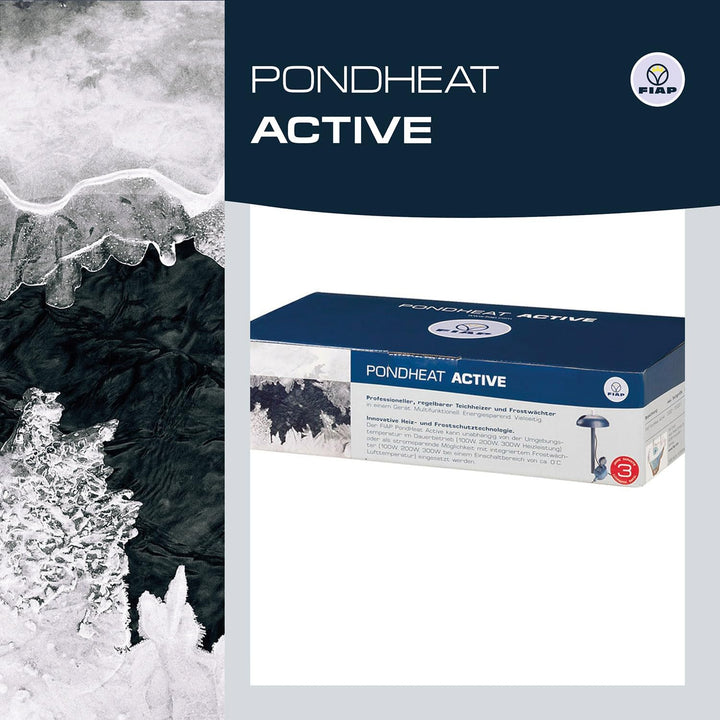 FIAP PondHeat Active - Teichheizer - Frostwächter - Teichheizung - Eisfreihalter - Gartenteich - Sch