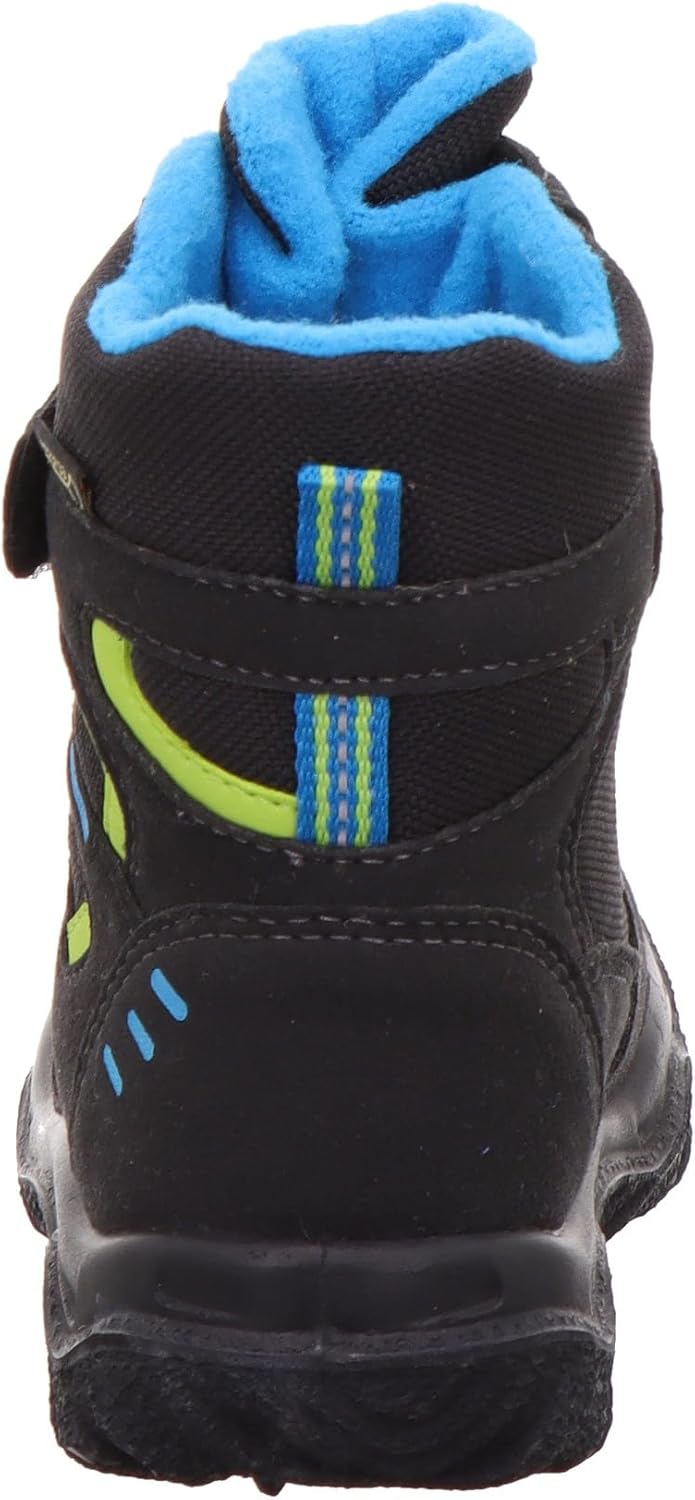 Superfit HUSKY 500080 Jungen Warm gefütterte Schneestiefel 25 EU Schwarz Blau 0200, 25 EU Schwarz Bl