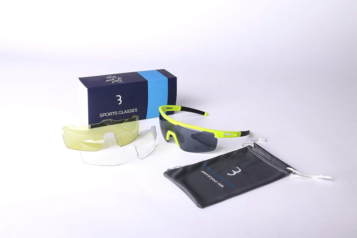 BBB Cycling Fahrradbrille Avenger | Herren und Damen Sportbrille Sonnenbrille Radsport | mit Wechsel