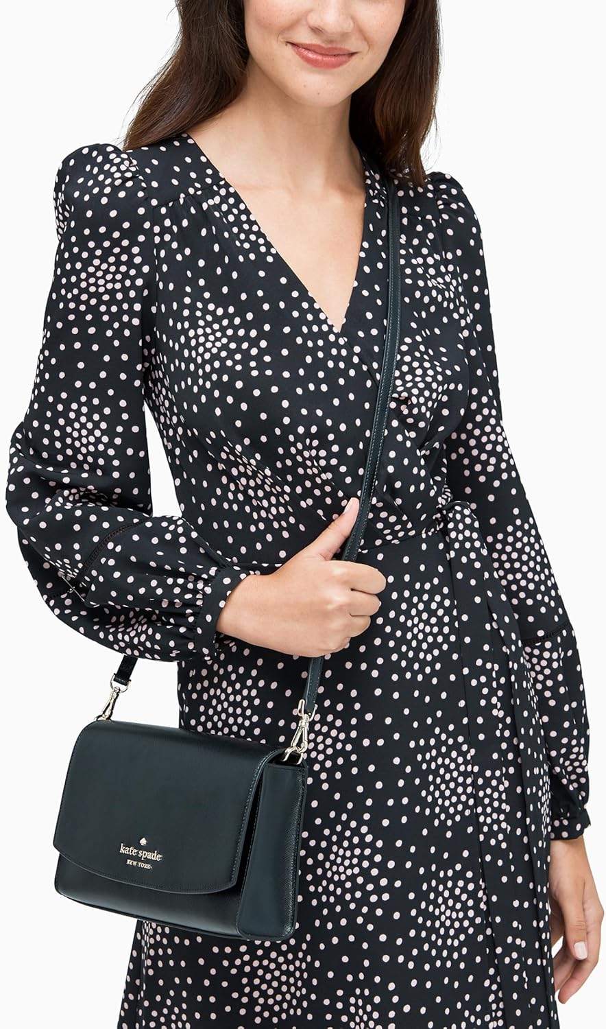 Kate Spade New York Damen Carson Umhängetasche, Schwarz