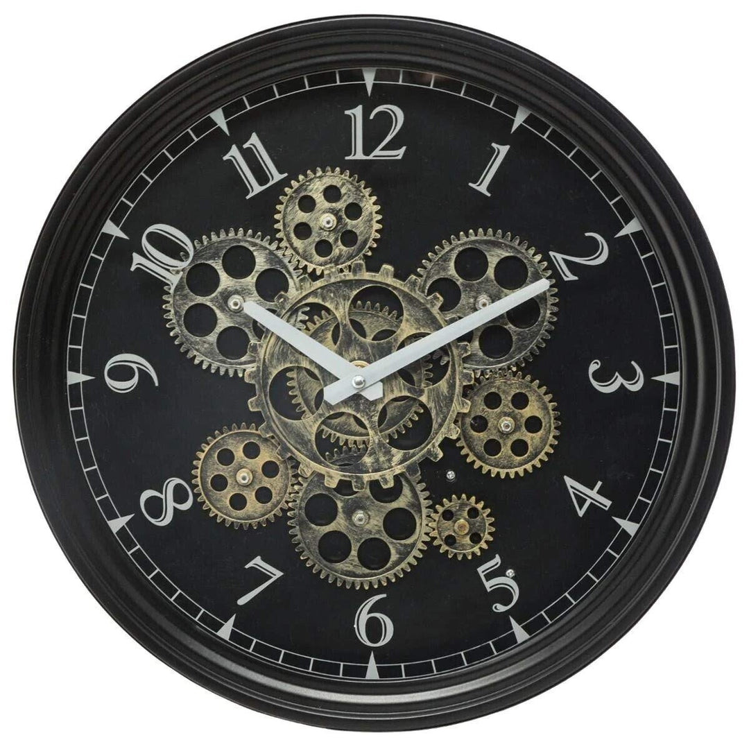Atmosphera Mechanische Uhr, Metall, Durchmesser 37 cm, Schwarz