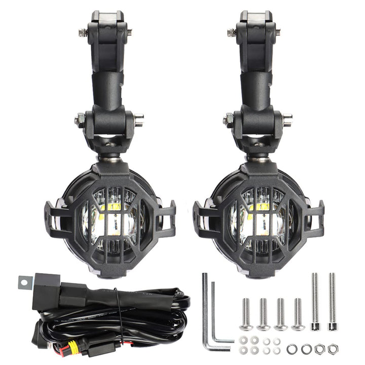 MARCHFA KOLOME Motorrad Licht Fit für Motorrad Fahrrad ATV Traktor Gabelstapler Boot Universal Schei