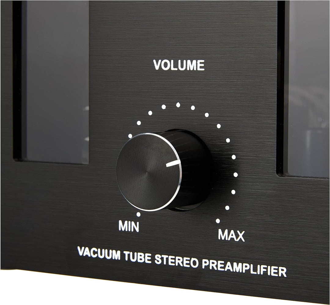 Dynavox Röhrenvorstufe TPR-3, Vorverstärker mit Röhren, 5 Cinch-Eingänge inkl. Phono-Eingang für Pla