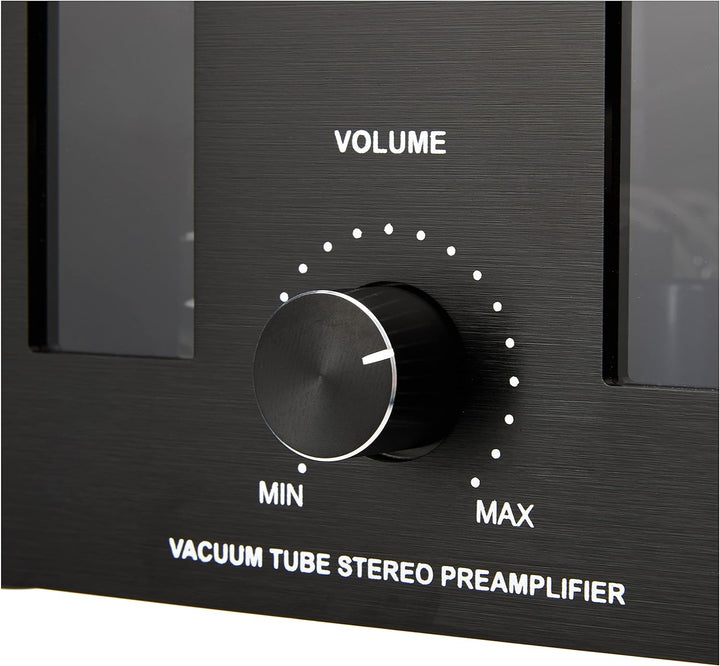 Dynavox Röhrenvorstufe TPR-3, Vorverstärker mit Röhren, 5 Cinch-Eingänge inkl. Phono-Eingang für Pla