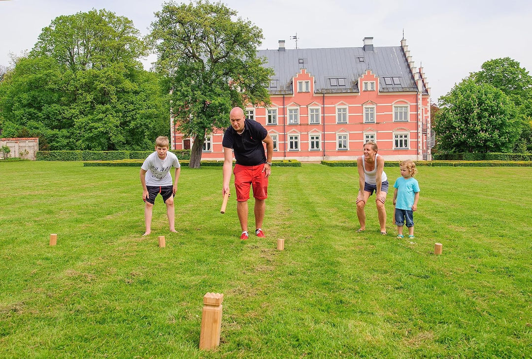 BEX Kubb Spiel Viking aus Schweden König: ca. 30 cm, aus Hartholz