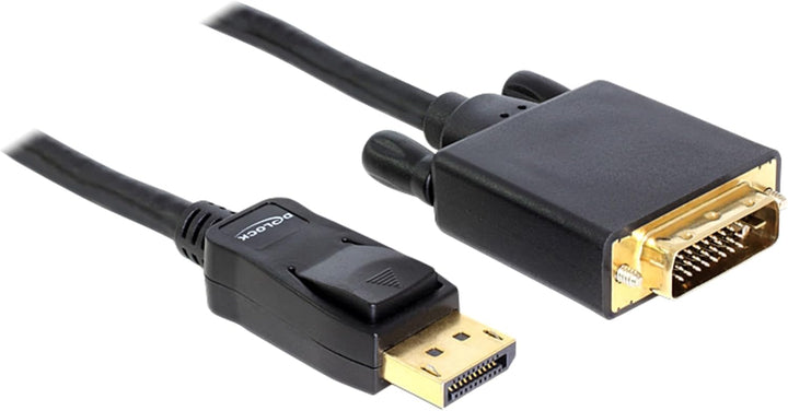 Delock Kabel DisplayPort 1.1 Stecker > DVI 24+1 Stecker Passiv 3 m schwarz