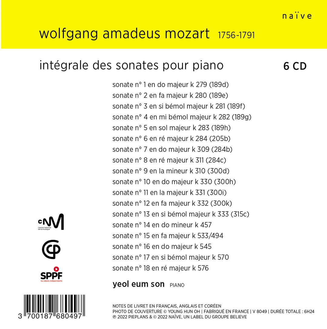 Mozart: Complete Piano Sonatas, Audio-CD