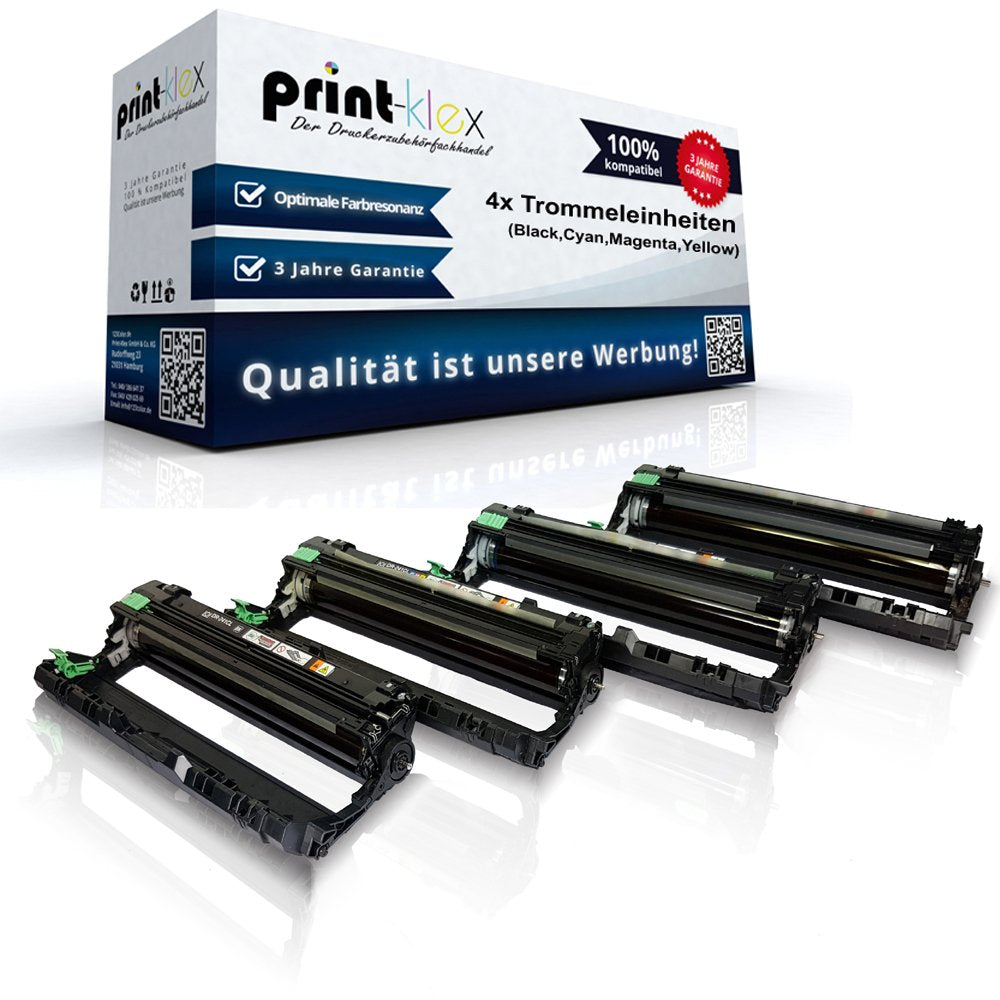 4X Print-Klex Trommeleinheiten kompatibel für Brother HL3140CW HL3142CW HL3150CDN HL3150CDW HL3152CD