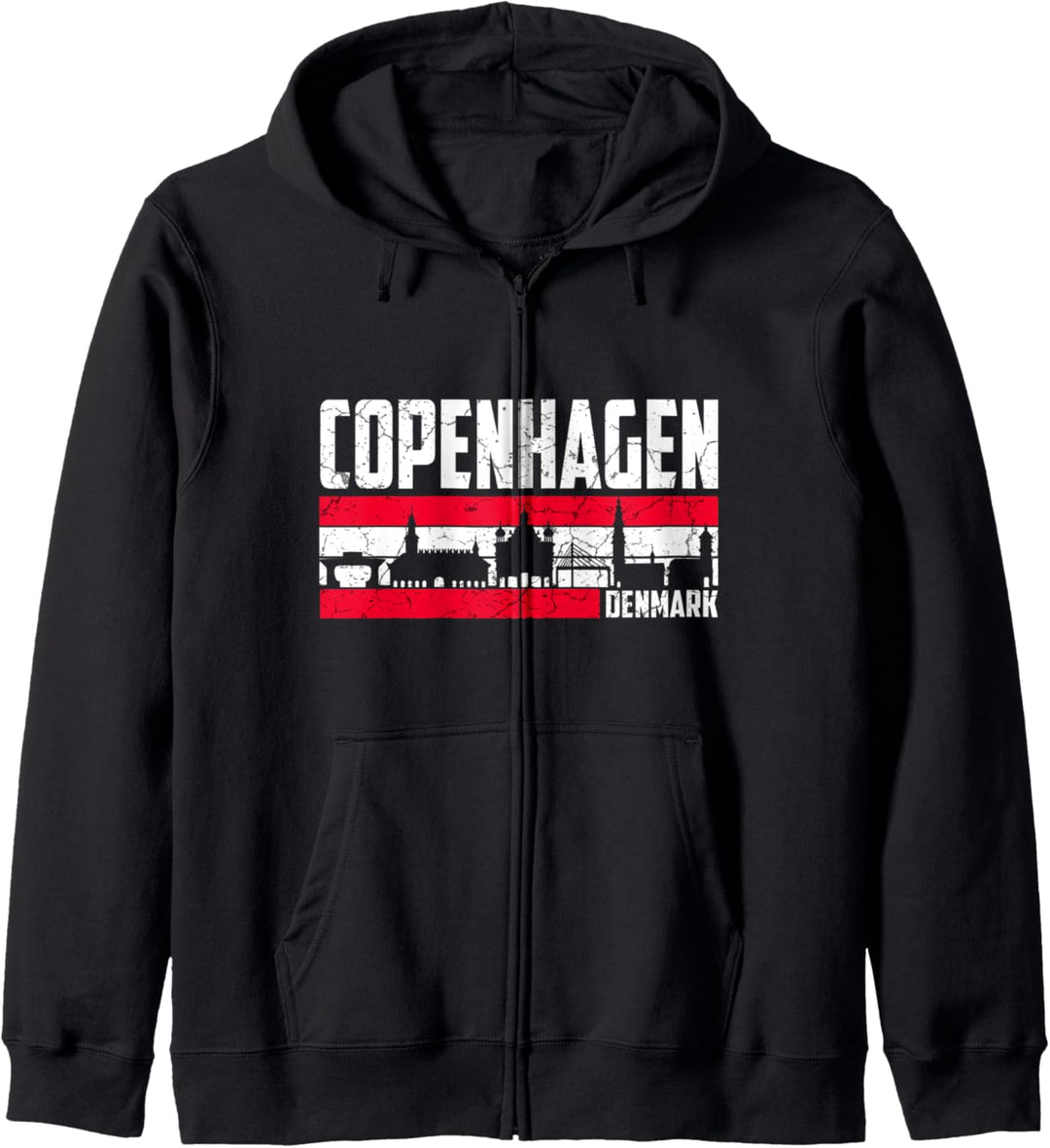 Mein Kopenhagen Skyline Dänemark Heimat Stadt Souvenir Kapuzenjacke