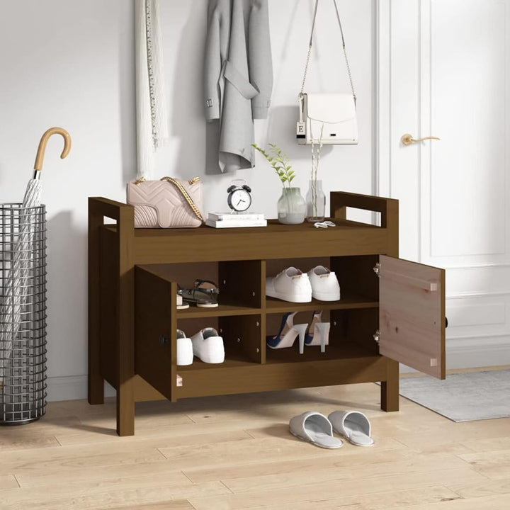 Tidyard Flurbank Schuhbank, Aufbewahrungsschrank, Schuhregal mit Fächern, Schuhbank Garderobenbank H