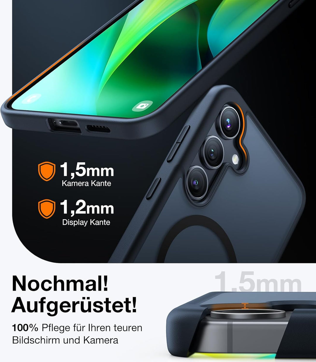 TORRAS für Samsung Galaxy S24 Hülle für MagSafe [TOP Militärschutz & Magnetkraft] Samsung S24 Hülle