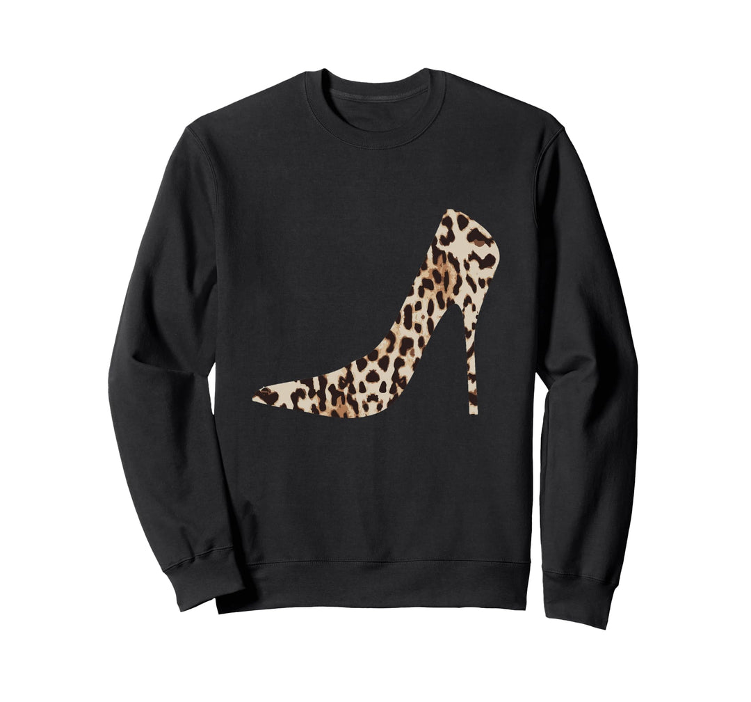 Stilettos mit Leopardenmuster Sweatshirt